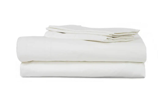 White Pure Cotton Bedsheet Set — BELONG India