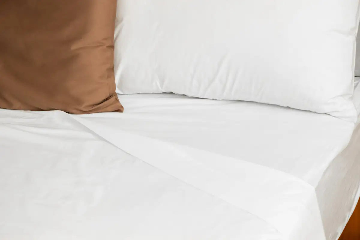 White Pure Cotton Bedsheet Set — BELONG India