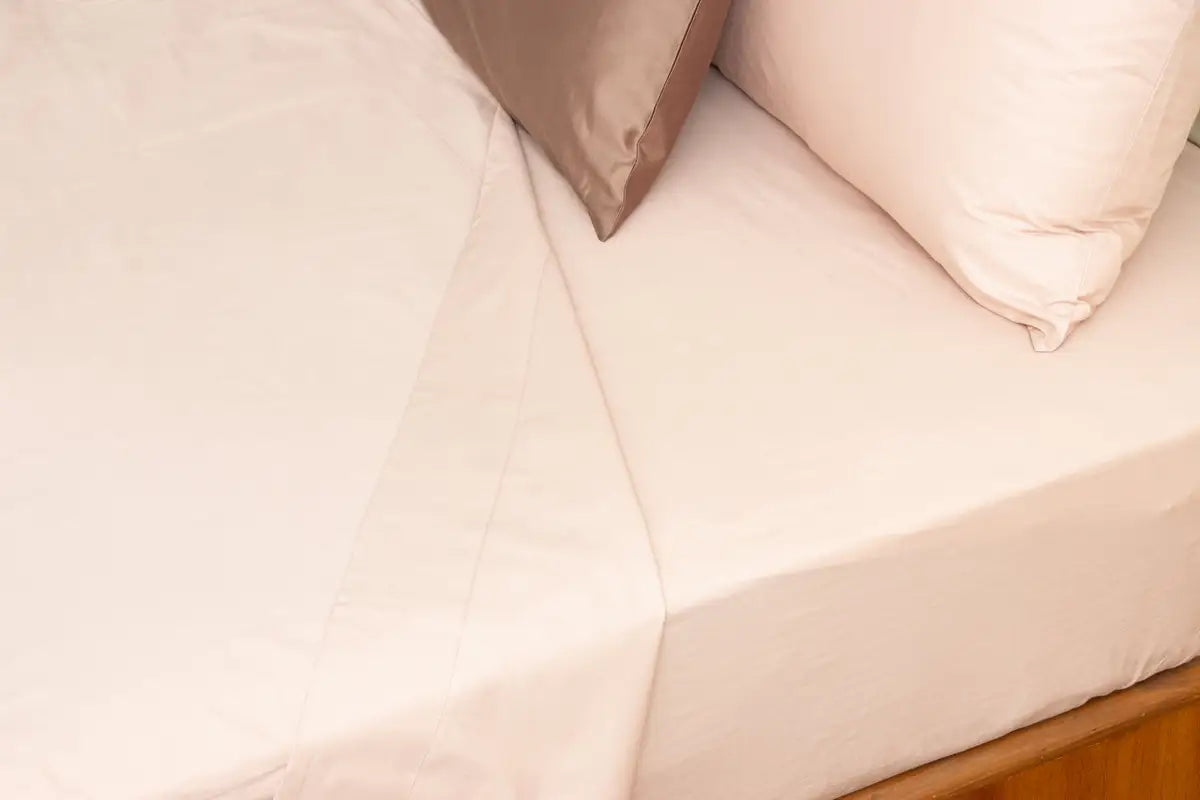Blush Pink Pure Cotton Bedsheet Set — BELONG India