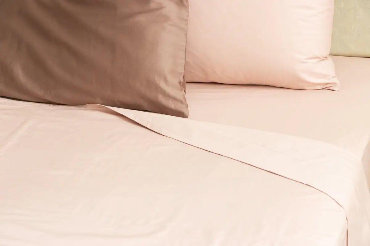 Blush Pink Pure Cotton Bedsheet Set — BELONG India