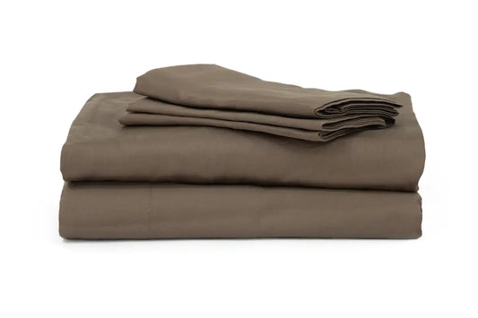 Brown Pure Cotton Bedsheet Set — BELONG India