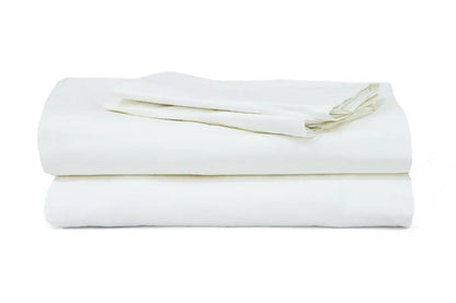 White Pure Cotton Bedsheet Set — BELONG India
