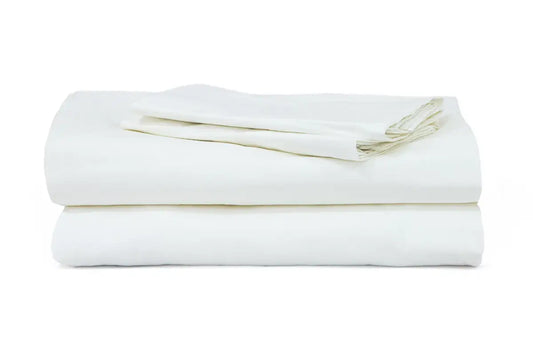 White Pure Cotton Bedsheet Set — BELONG India