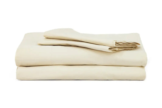 Beige Pure Cotton Bedsheet Set — BELONG India