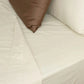 Ivory Pure Cotton Fitted Bedsheet Set 300TC — BELONG India