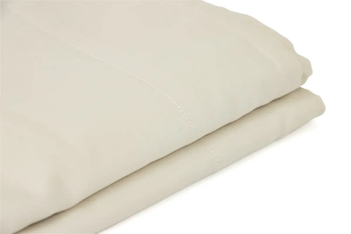 Ivory Pure Cotton Fitted Bed Sheet Set — BELONG India
