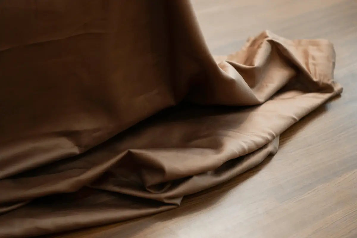 Brown Pure Cotton Fitted Sheet Set — BELONG India